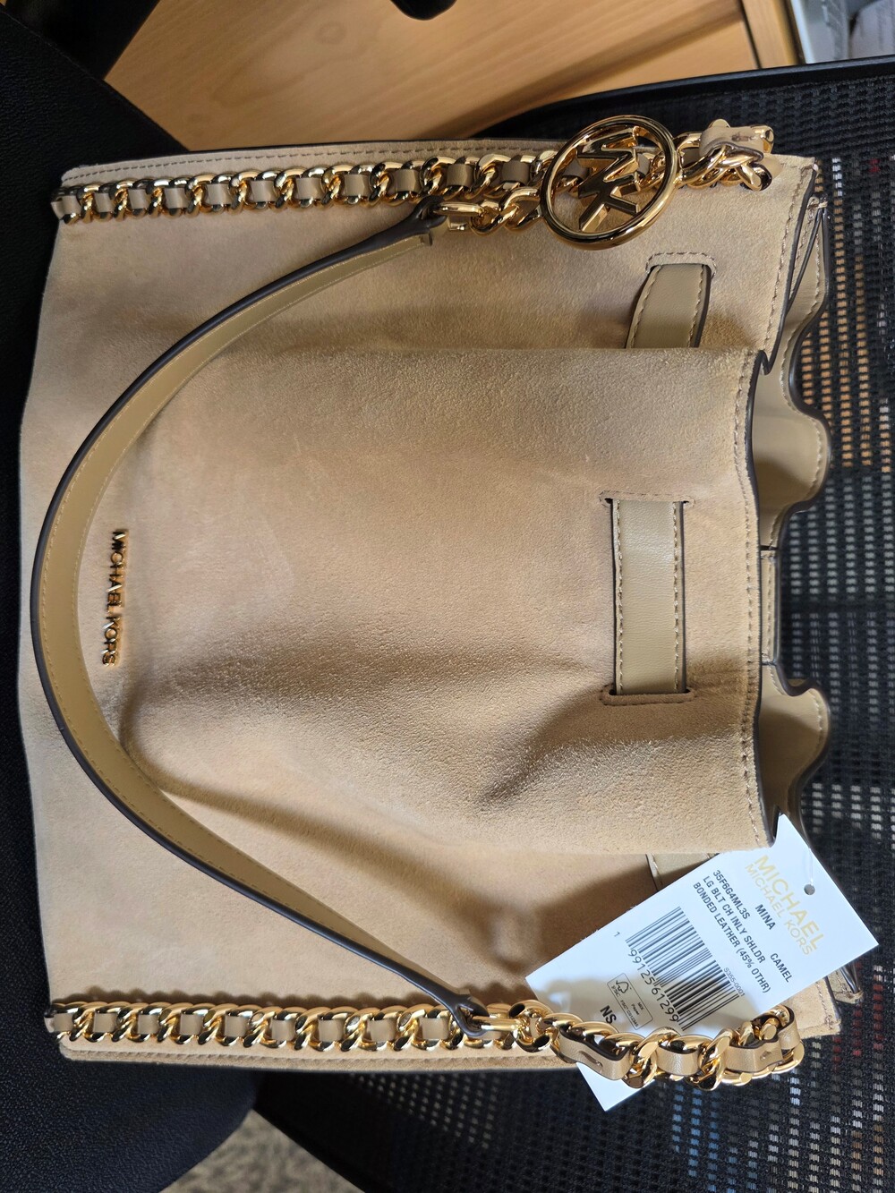 Michael Kors Mina Large Chain Shoulder Bag NWT